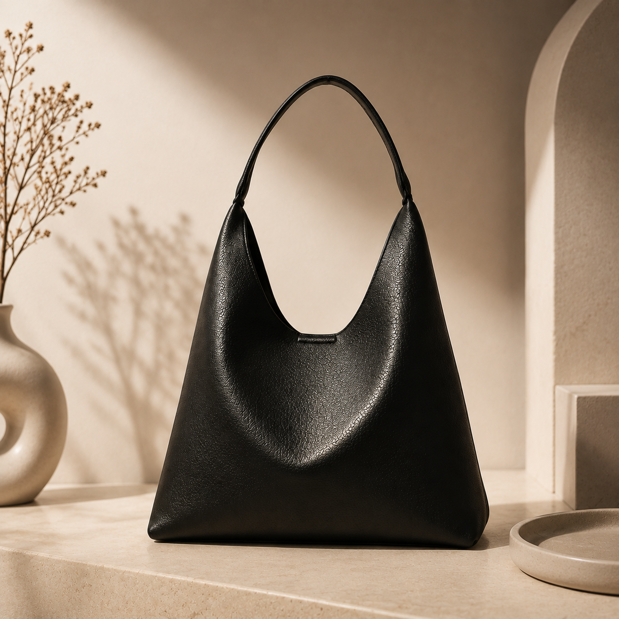Lunaver Soft Slouchy Hobo Bag – Elegant Everyday Shoulder Bag for Women