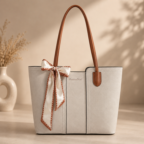 Elegant Vegan Leather Tote Bag for Modern Women – Everyday Work & Shoulder Bag
