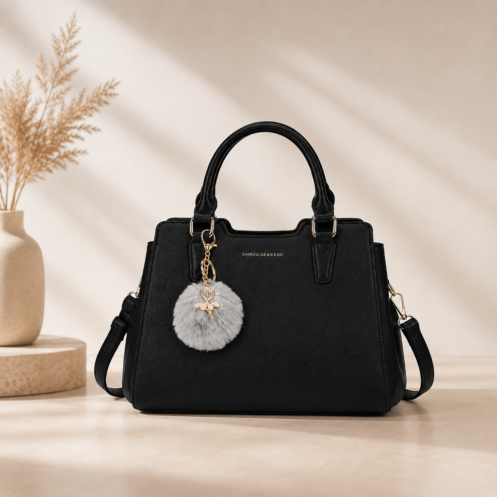 Women’s Elegant Satchel Handbag – Spacious Multi-Pocket Shoulder & Crossbody Bag
