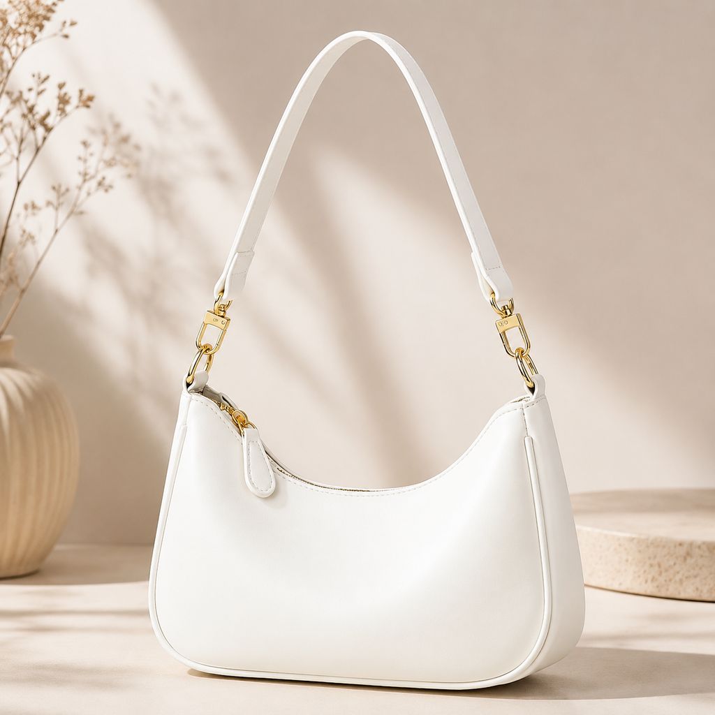Lunaver Women's Premium PU Leather Shoulder Bag – Elegant Crossbody Purse with Gold Hardware & Multiple Compartments