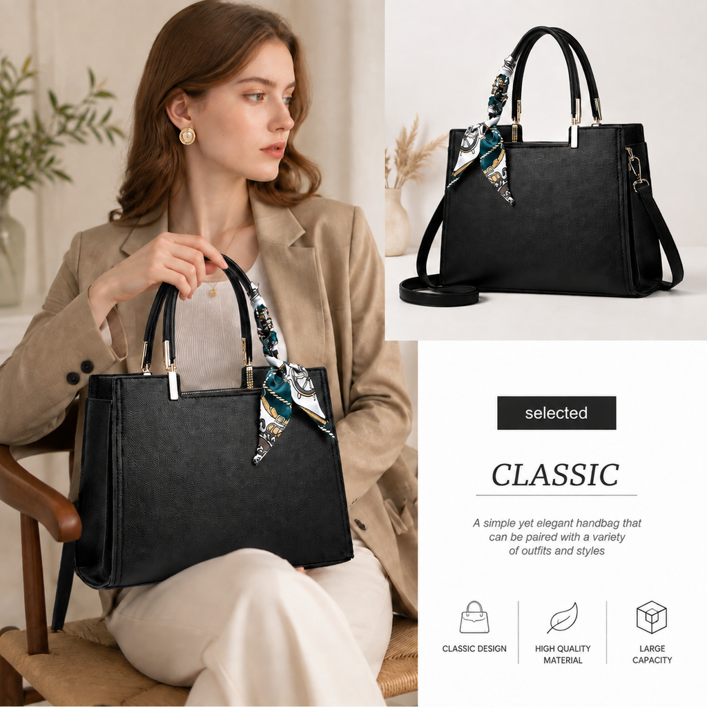 Elegant Women’s Tote Bag – Spacious Everyday Handbag with Shoulder Strap