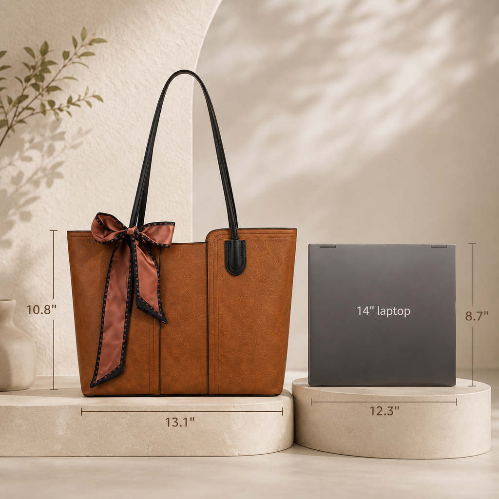 Elegant Vegan Leather Tote Bag for Modern Women – Everyday Work & Shoulder Bag