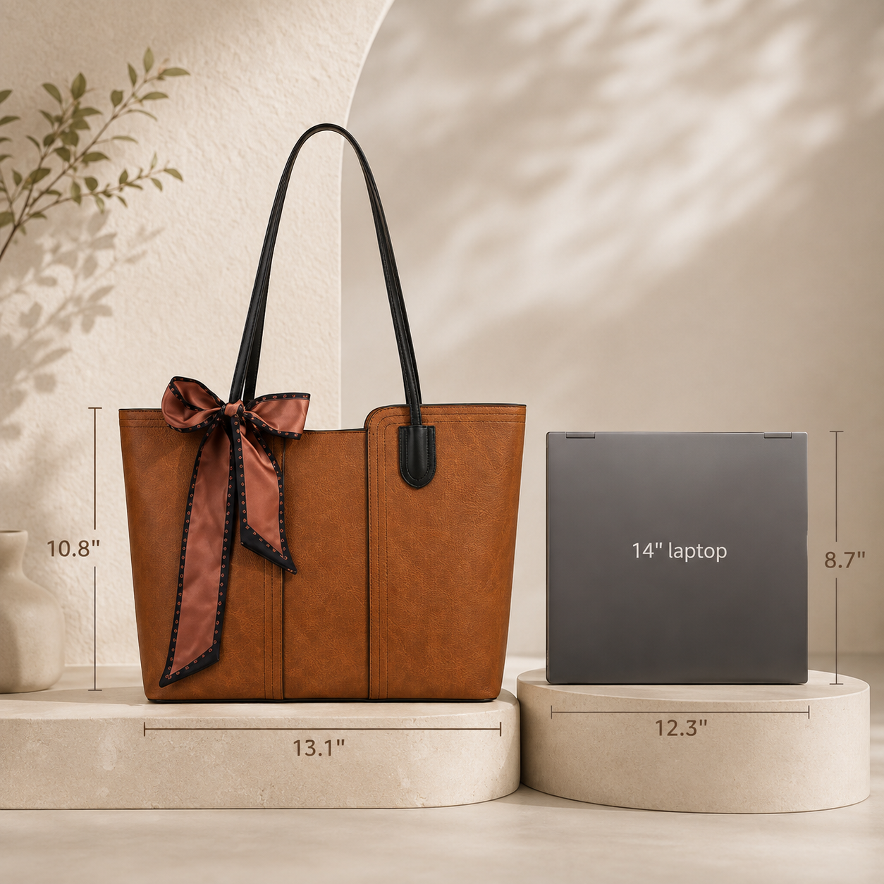 Elegant Vegan Leather Tote Bag for Modern Women – Everyday Work & Shoulder Bag